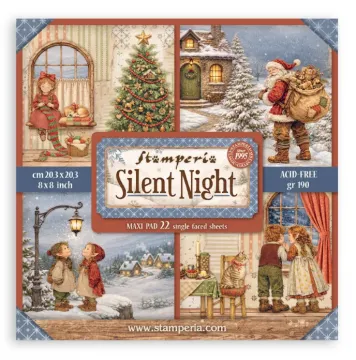 Silent Night 8x8 Papers, 10 sheets